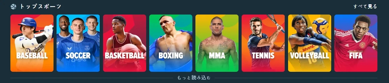 Stake スポーツベット画面